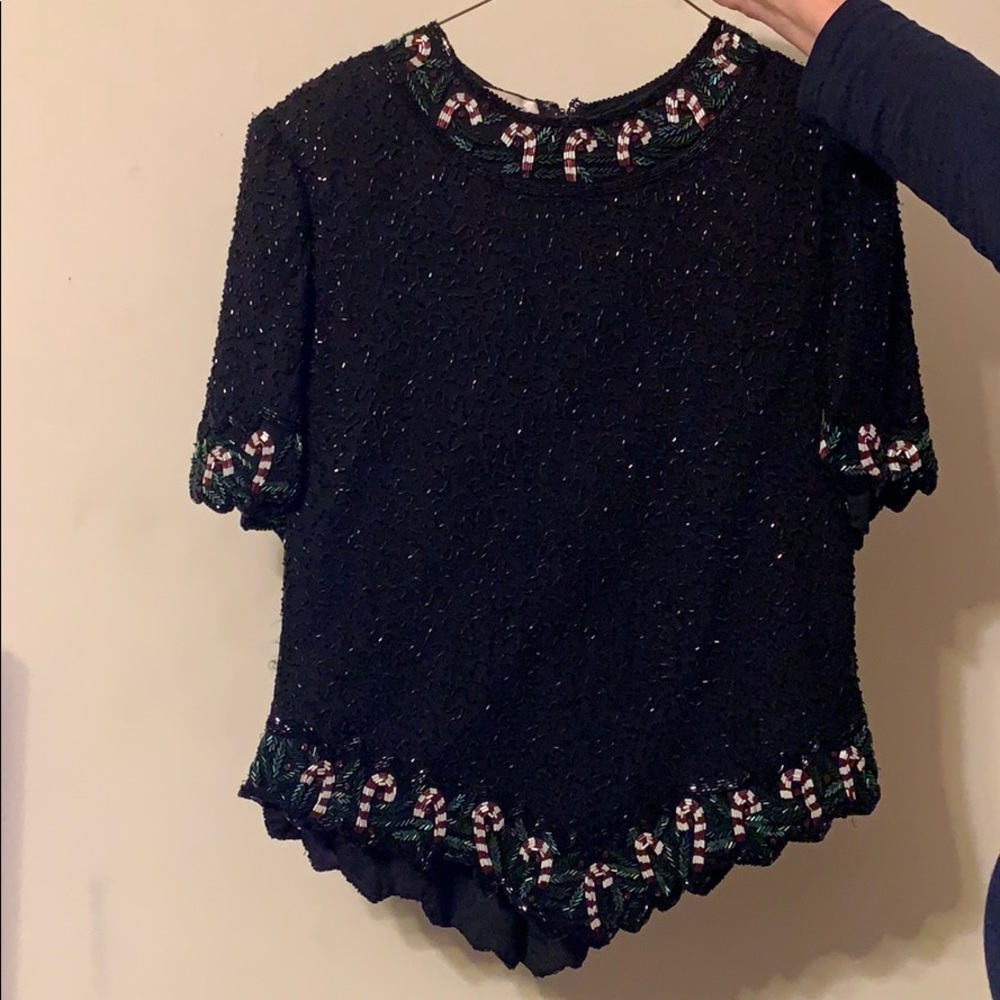 Top Laurence Kazar Beaded Evening